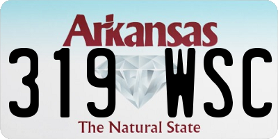 AR license plate 319WSC