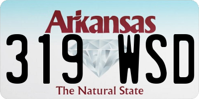 AR license plate 319WSD