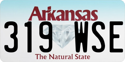 AR license plate 319WSE