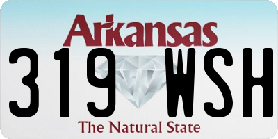 AR license plate 319WSH