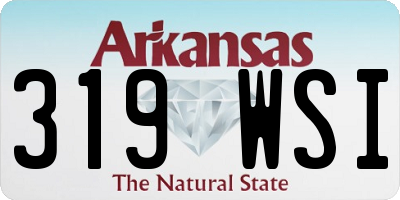 AR license plate 319WSI