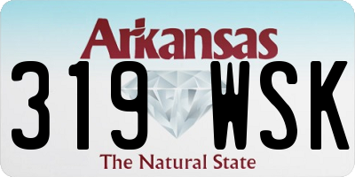 AR license plate 319WSK