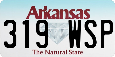 AR license plate 319WSP