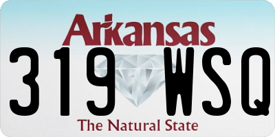 AR license plate 319WSQ