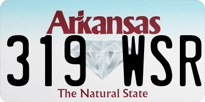 AR license plate 319WSR
