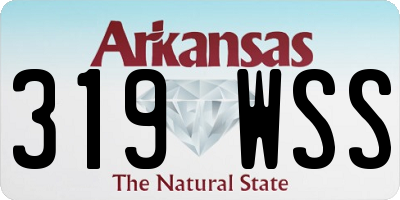 AR license plate 319WSS
