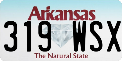 AR license plate 319WSX