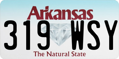 AR license plate 319WSY