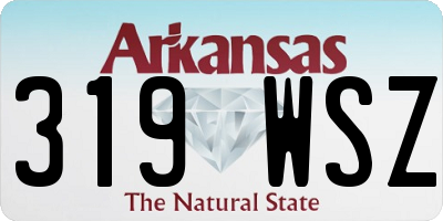 AR license plate 319WSZ