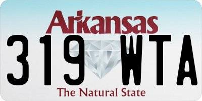 AR license plate 319WTA