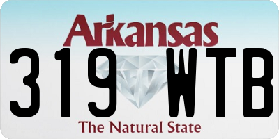 AR license plate 319WTB