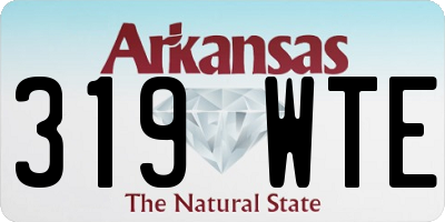 AR license plate 319WTE