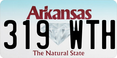 AR license plate 319WTH