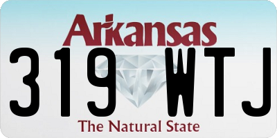 AR license plate 319WTJ