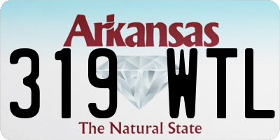 AR license plate 319WTL