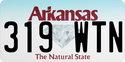 AR license plate 319WTN