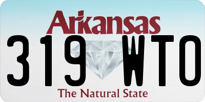 AR license plate 319WTO