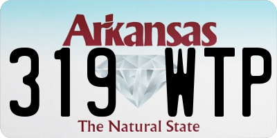 AR license plate 319WTP