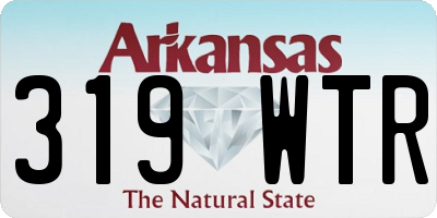 AR license plate 319WTR
