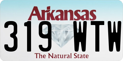 AR license plate 319WTW