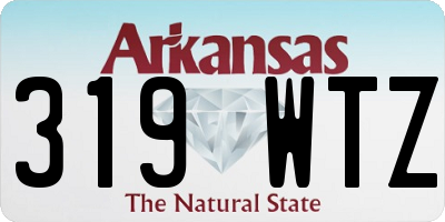AR license plate 319WTZ