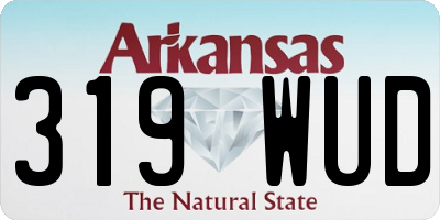AR license plate 319WUD