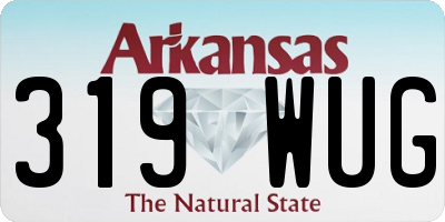 AR license plate 319WUG