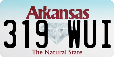 AR license plate 319WUI