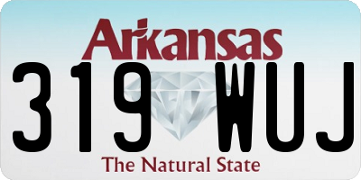 AR license plate 319WUJ