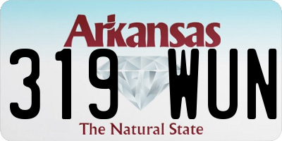 AR license plate 319WUN
