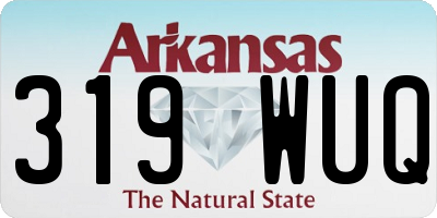 AR license plate 319WUQ
