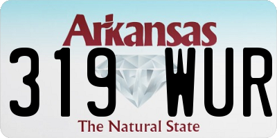 AR license plate 319WUR