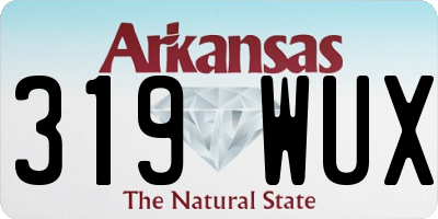 AR license plate 319WUX