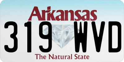 AR license plate 319WVD