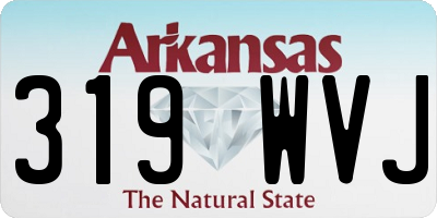 AR license plate 319WVJ