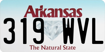 AR license plate 319WVL