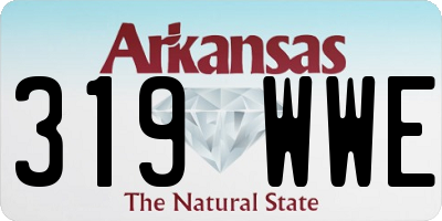 AR license plate 319WWE