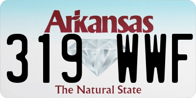 AR license plate 319WWF