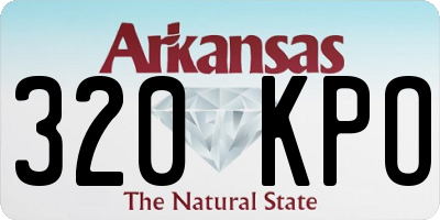 AR license plate 320KPO