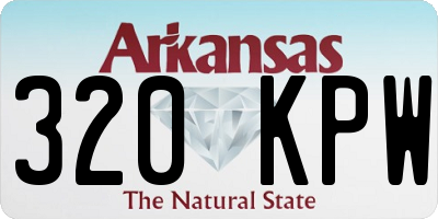 AR license plate 320KPW