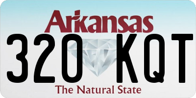 AR license plate 320KQT