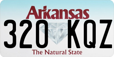 AR license plate 320KQZ