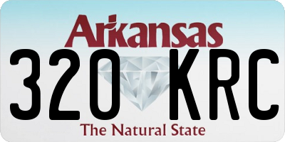 AR license plate 320KRC