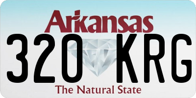 AR license plate 320KRG