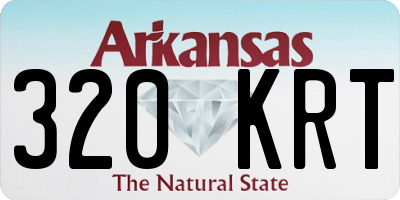 AR license plate 320KRT