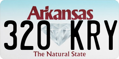 AR license plate 320KRY