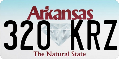 AR license plate 320KRZ