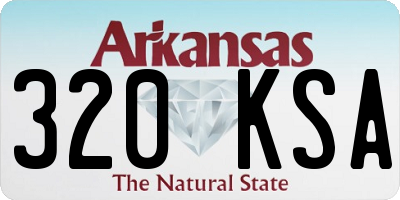 AR license plate 320KSA