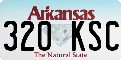 AR license plate 320KSC