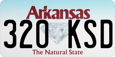 AR license plate 320KSD